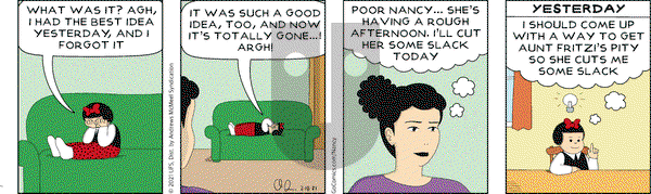 Nancy on Thursday February 18, 2021 Comic Strip