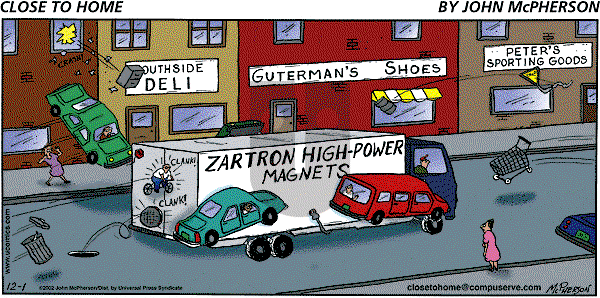Close to Home on Sunday December 1, 2002 Comic Strip