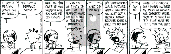 Calvin and Hobbes - Friday September 28, 1990 Comic Strip
