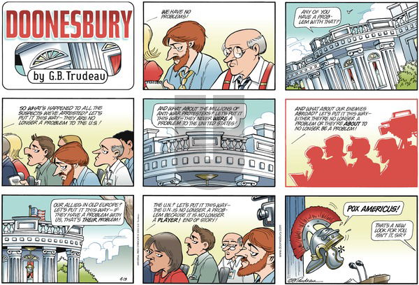 Doonesbury on Sunday April 13, 2003 Comic Strip