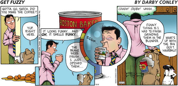 Get Fuzzy on Sunday October 8, 2000 Comic Strip
