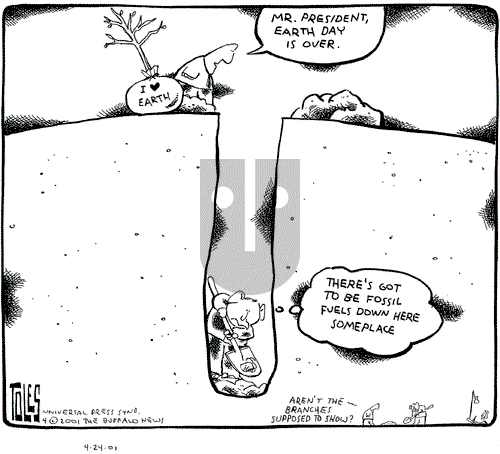 Tom Toles on Tuesday April 24, 2001 Comic Strip