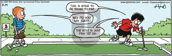 Cleats on Wednesday August 29, 2007 Comic Strip