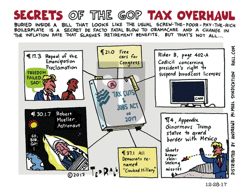 Ted Rall on Thursday December 28, 2017 Comic Strip