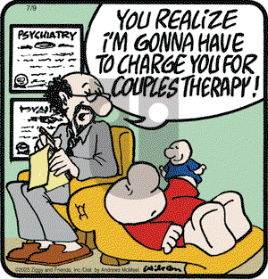 Ziggy on Wednesday July 9, 2025 Comic Strip