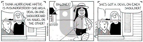The Born Loser on Saturday February 1, 2003 Comic Strip