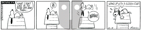 Peanuts on Saturday December 8, 1962 Comic Strip