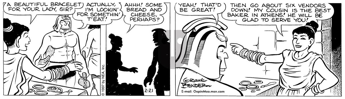 Alley Oop - Friday February 21, 1997 Comic Strip