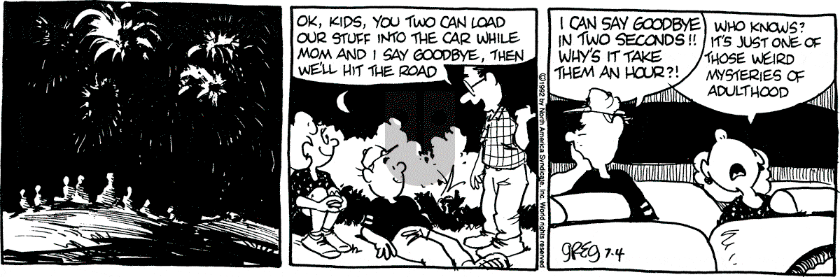 Luann - Saturday July 4, 1992 Comic Strip
