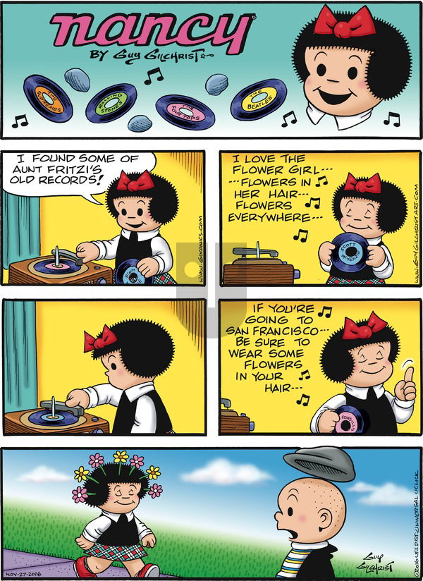 Nancy on Sunday November 27, 2016 Comic Strip