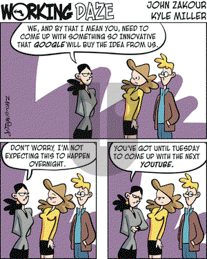 Working Daze on Wednesday November 8, 2006 Comic Strip