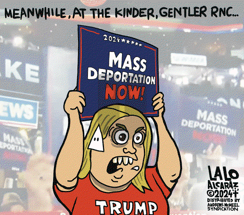 Lalo Alcaraz on Thursday July 18, 2024 Comic Strip