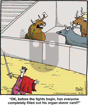 In the Bleachers on Wednesday April 21, 1999 Comic Strip