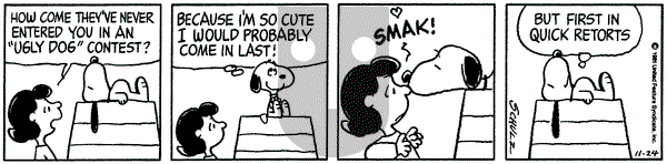 Peanuts on Tuesday November 24, 1981 Comic Strip