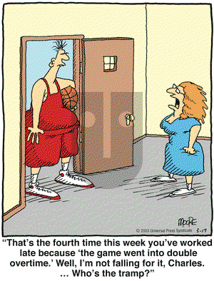 In the Bleachers on Monday March 17, 2003 Comic Strip