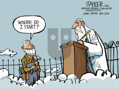 Jeff Stahler on Tuesday December 31, 2024 Comic Strip