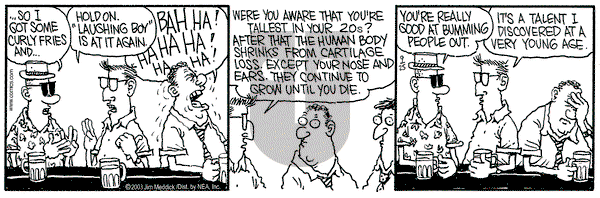 Monty on Thursday September 25, 2003 Comic Strip