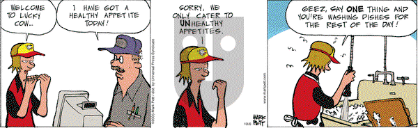 Lucky Cow on Thursday October 6, 2005 Comic Strip