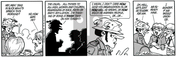 Doonesbury on Thursday March 26, 1992 Comic Strip