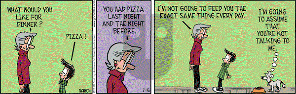 Grand Avenue on Friday February 16, 2018 Comic Strip