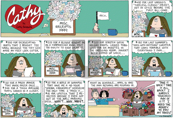 Cathy Classics on Saturday April 16, 2011 Comic Strip