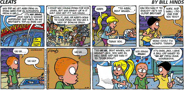 Cleats - Sunday June 30, 2002 Comic Strip