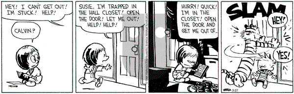 Calvin and Hobbes on Thursday March 27, 2025 Comic Strip