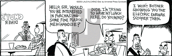 La Cucaracha on Friday March 21, 2003 Comic Strip