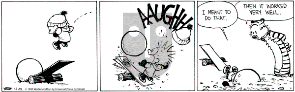 Calvin and Hobbes on Wednesday December 29, 1993 Comic Strip