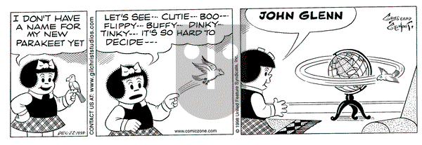 Nancy on Tuesday December 22, 1998 Comic Strip