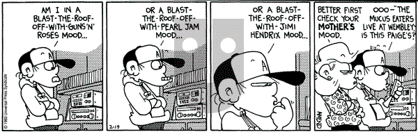 FoxTrot on Friday February 19, 1993 Comic Strip