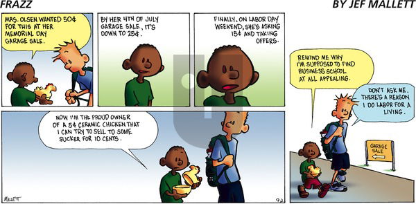 Frazz on Sunday September 2, 2012 Comic Strip