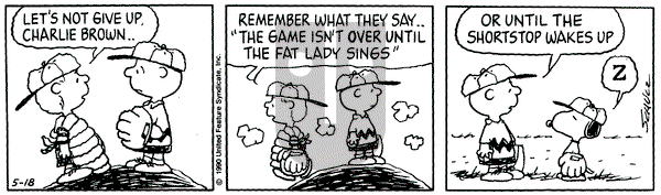 Peanuts on Friday May 18, 1990 Comic Strip