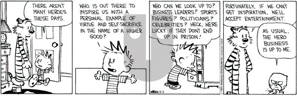 Calvin and Hobbes on Thursday September 3, 2015 Comic Strip