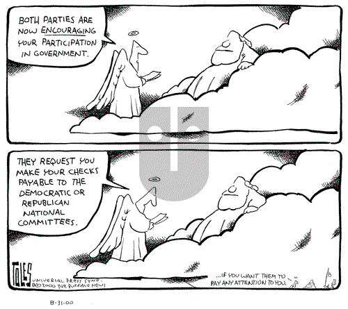 Tom Toles on Thursday August 31, 2000 Comic Strip