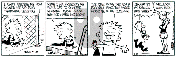 Calvin and Hobbes on Tuesday September 17, 1991 Comic Strip