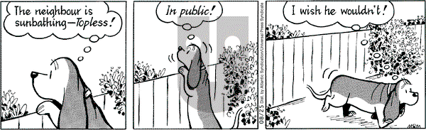 Fred Basset on Tuesday August 25, 2009 Comic Strip