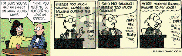 Luann on Wednesday May 14, 2014 Comic Strip