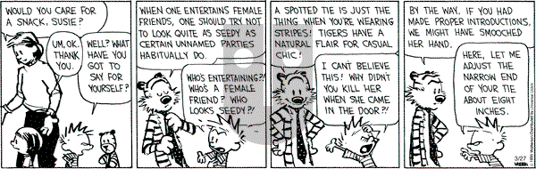 Calvin and Hobbes on Friday March 27, 2015 Comic Strip