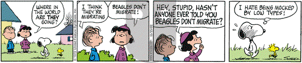 Peanuts on Friday November 15, 2002 Comic Strip