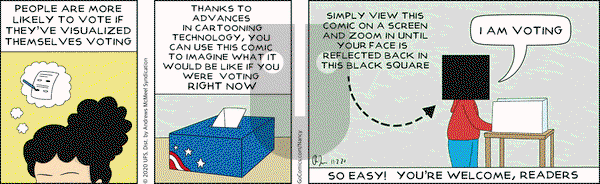 Nancy on Monday November 2, 2020 Comic Strip