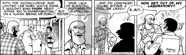 Alley Oop on Wednesday October 27, 1976 Comic Strip