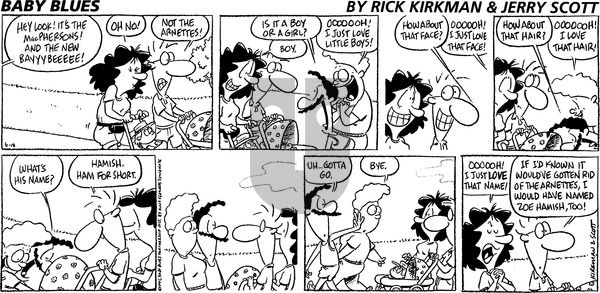 Baby Blues on Sunday June 18, 1995 Comic Strip