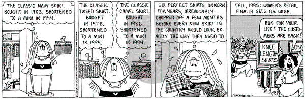 Cathy Classics on Wednesday October 4, 1995 Comic Strip