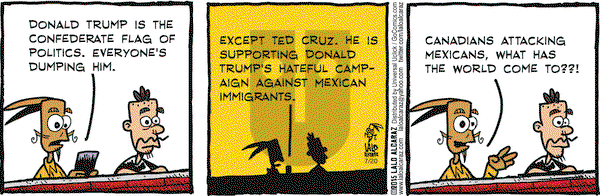 La Cucaracha on Monday July 20, 2015 Comic Strip