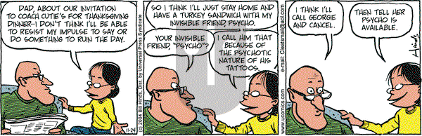 Cleats on Wednesday November 24, 2004 Comic Strip