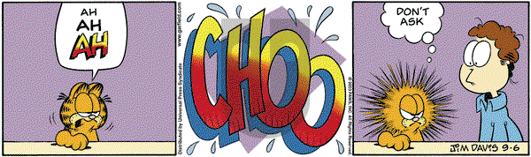 Garfield on Saturday September 6, 2003 Comic Strip