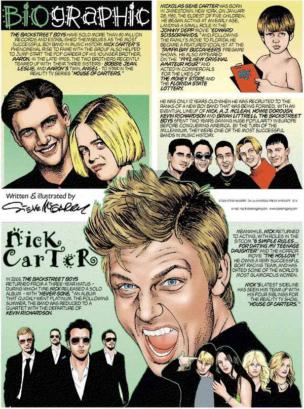 Biographic on Sunday December 10, 2006 Comic Strip