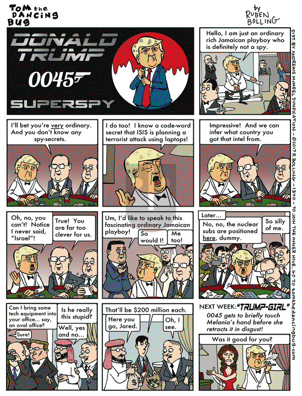 Tom the Dancing Bug on Friday June 2, 2017 Comic Strip