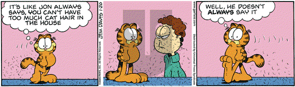 Garfield on Thursday January 20, 2005 Comic Strip